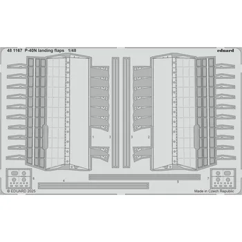 Plastikový model Eduard 1/48 P-40N landing flaps (EDUARD)