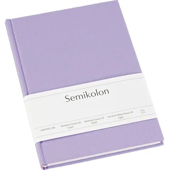Diář Semikolon, Notes linkovaný Uni Classic A5, lila - Formadore