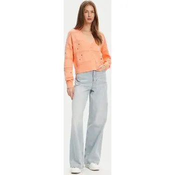 Dámský svetr United Colors Of Benetton Kardigan 10C1E604W Oranžová Regular Fit L