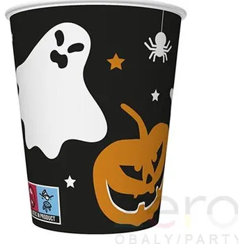 Party dekorace Pohárek (kelímek) nápojový papírový 0,25 l (8 ks) - strašidelný Halloween I