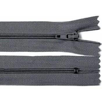 Zip Zip spirálový šíře 3 mm, délka 12 cm - šedý tmavý