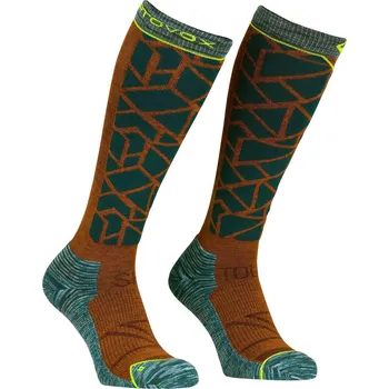 Skialpinistické vybavení Ortovox Ski Tour Compression Long Socks Men's - dark pacific