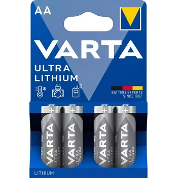 Článková baterie Baterie Varta Ultra Lithium AA 2900mAh 1.5 V 4ks 6106