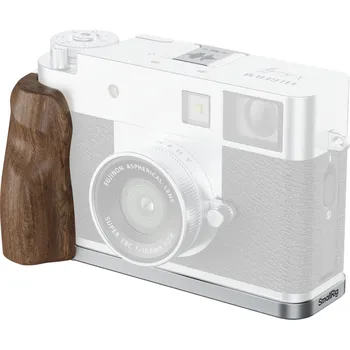 SmallRig L-Shaped Mount Plate with Wooden Handle for FUJIFILM X half (Silver) 5223