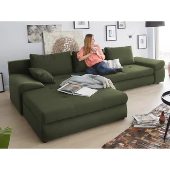 Sedací souprava Rohová sedací souprava Bono, lesní zelená látka