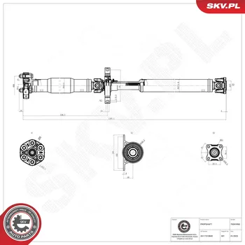 Poloosa kola Hnací hřídel - poloosa ESEN SKV 76SKV068