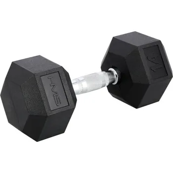 Černá hexagonální jednoručka HMS 14 kg