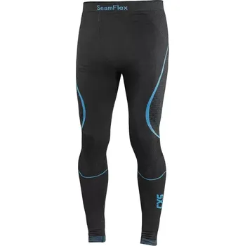 Pánské termo spodní prádlo CANIS CXS SeamFlex Pánské funkční spodky černá/modrá - XS/S