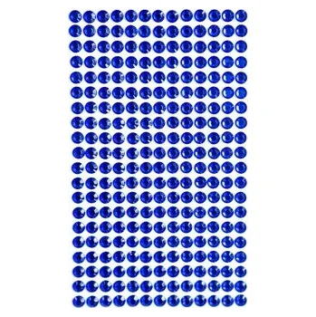 Nalepovací kamínky dpCraft 6 mm 260 ks - modrá sytě