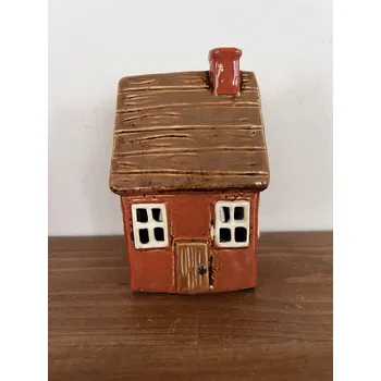 Svícen Ego dekor Keramický domeček na čajovou svíčku 9x14cm 3