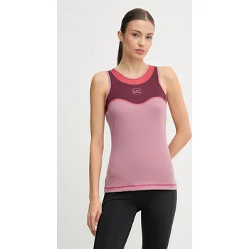 Tréninkový top EA7 Emporio Armani růžová barva, AF19155.7W000556 34X, vel. S