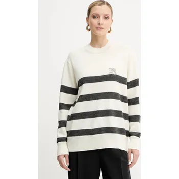 Dámský svetr Vlněný svetr Ermanno Firenze 57TM066EA5AP béžová 01X, vel. 38