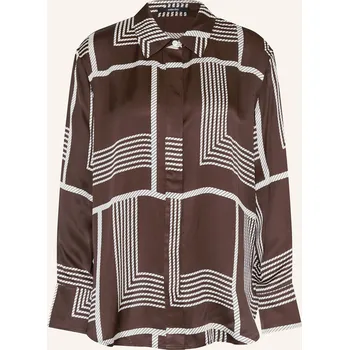 Dámská halenka Someday Dámská Košilová Halenka Zisi, tmavě hnědá / bílá, 40