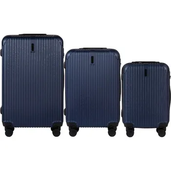 Tmavě modrá sada cestovních kufrů EGRET TR059, (L,M,S) Wings, Dark Blue Velikost: Sada kufrů