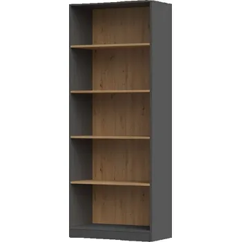 Knihovna Falco Malvína 60 antracit/dub artisan