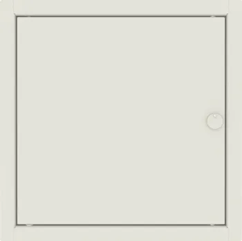 Nepožární ocelová celoplechová revizní dvířka Strannost pantů: Pravé, Rozměry dvířek (šířka x výška): 200 x 200 mm, Možnosti uzavírání: čtyřhranný klíč