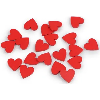Dřevěné srdce k nalepení / dozdobení