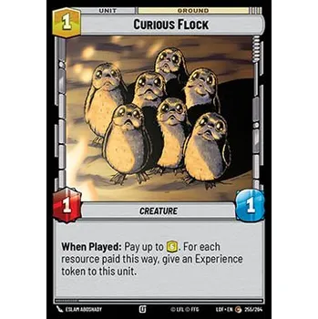 Sběratelská karetní hra Curious Flock 255/264 - Legends of the Force Typ karty: Foil