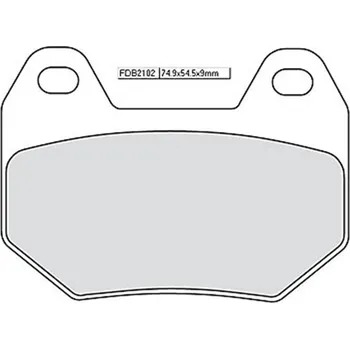 Brzdová destička Brzdové destičky FERODO FDB 2102P 74,9x54,5x9mm BMW K, R 1200 1999-2006