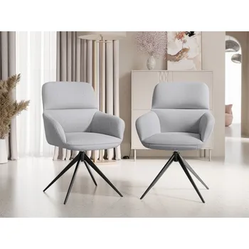 Set 2 ks křesel Kiztis 3615/BK, Barva: Lukka 85 MIRJAN 5903211415296