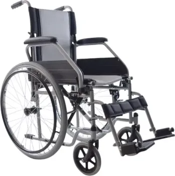 Invalidní vozík Ocelový invalidní vozík na sklápěcích podnožkách Standard - šířka 45 cm