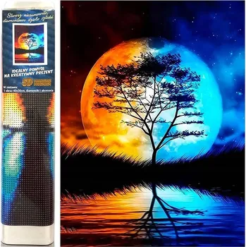 Diamantové malování Norimpex Noční spojení 30 × 40 cm