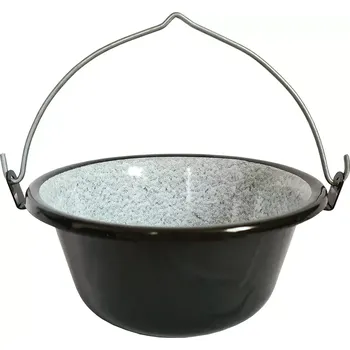 kotlíky kotlík servírovací 0,8l, smalt, černý, 716717