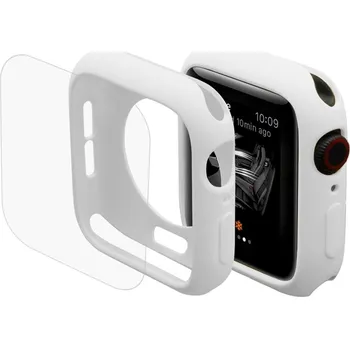 ENKAY Kryt + sklo pro Apple Watch 44mm - Bílá