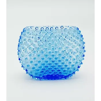 Váza Váza 15cm - Hobnail - Ananas - světle modrá | 96777
