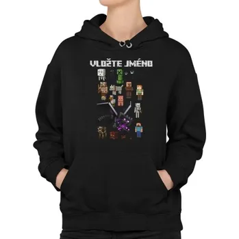 Žertovný předmět Minecraftový tým - dámská mikina s potiskem pro fanoušky hry Minecraft - personalizovaný produkt- Tričkový.cz