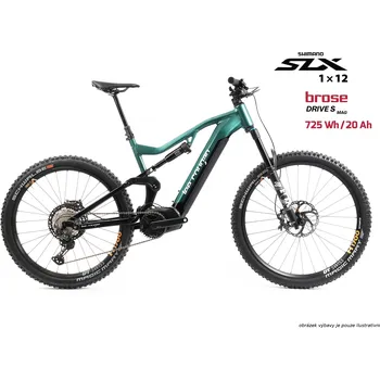 Elektrokolo Lee Cougan E-Quest – Brose S / 725 Wh, 20 Ah / Shimano SLX 1x12, Military Green velikost rámu: S