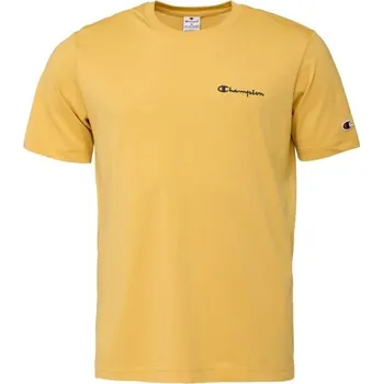 Pánské oblečení Pánské tričko Champion SS TEE M Žlutá, Černá