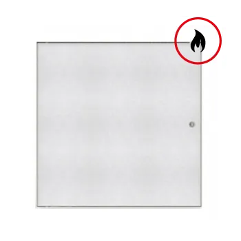Protipožární ocelová sádrokartonová revizní dvířka - EI45/EW90 Strannost pantů: Levé, Umístění: Do podhledu, Rozměry dvířek (šířka x výška): 200 x 200 mm