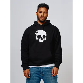 Pánská mikina Never Enough Mikina Hoodie Big White Skull Velikost: L