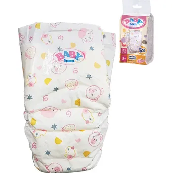 Hračka ZAPF CREATION Plenky pro panenku miminko Baby Born set 5ks | 19