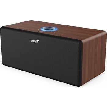 Genius SP-HF505BT, Reproduktor, 20W, Bluetooth 5.3, AUX vstup, sluchátkový výstup, ovládání hlasitosti, tmavé dřevo