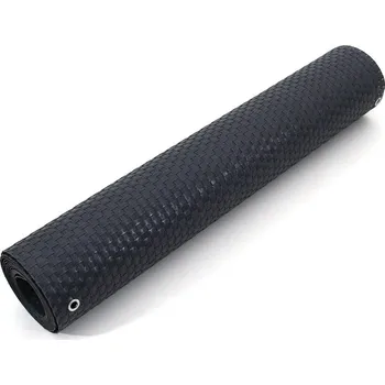 Příslušenství pro plot Šedá plastová ratanová stínicí rohož "umělý ratan" s oky (role) - délka 300 cm, výška 75 cm