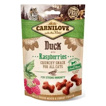 Pamlsek pro kočku Carnilove Cat Crunchy Snack DuckRaspberries 50g