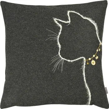 Povlak na dekorativní polštářek Sander Vlněný povlak na polštář Lucy, 40 x 40 cm, graphite 827086-34
