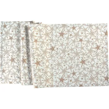 ubrus Sander Ubrus Stelle s motivem hvězd, 130 x 170 cm, ecru / copper 885113-33