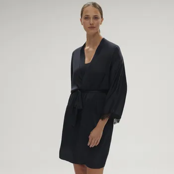 Dámské noční prádlo Simone Pérèle župan SATIN SECRETS full moon L