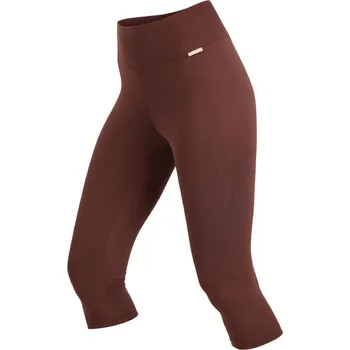 Dámské legíny 3/4 legíny LITEX s vysokým pasem čokoládové L