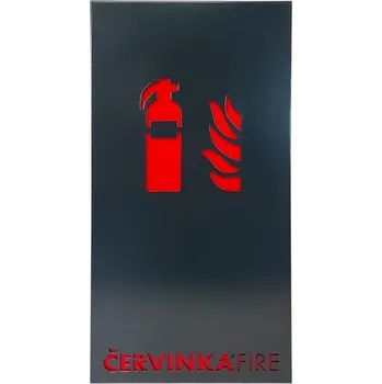 Příslušenství pro hasicí přístroj Designový nástěnný kryt pro hasicí přístroj antracitový