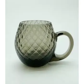 Sklenice Půllitr 0,5l - Káro - hnědý kouř | 100631