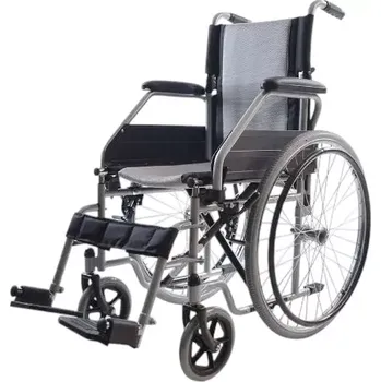 Invalidní vozík Ocelový invalidní vozík na sklopných podnožkách, Standard