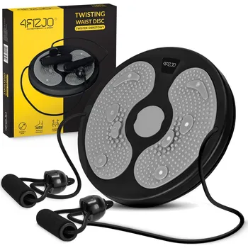 4FIZJO Mini rotační disk s lany 4FIZJO ŠEDÁ