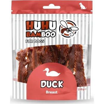 Pamlsek pro psa Huhubamboo - Sušená kachní prsa 250 g