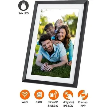 Digitální fotorámeček Rollei fotorámeček WiFi 104/ úhlopříčka 10.1"/ 8GB/ 2W/ Frameo APP/ LED/ Černý