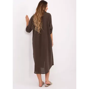 Dámské šaty TW SK BI šaty 24135.81 tmavě hnědé jedna velikost