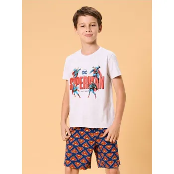 Chlapecké spodní prádlo Sinsay - Dvoudílná pyžamová souprava Superman - šedá - 6890R-09M - 6890R-09M-146